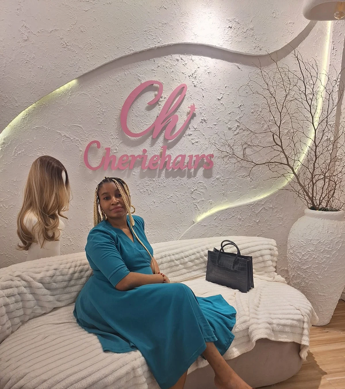 Gloria Okezie-Okafor sitting for a photograph